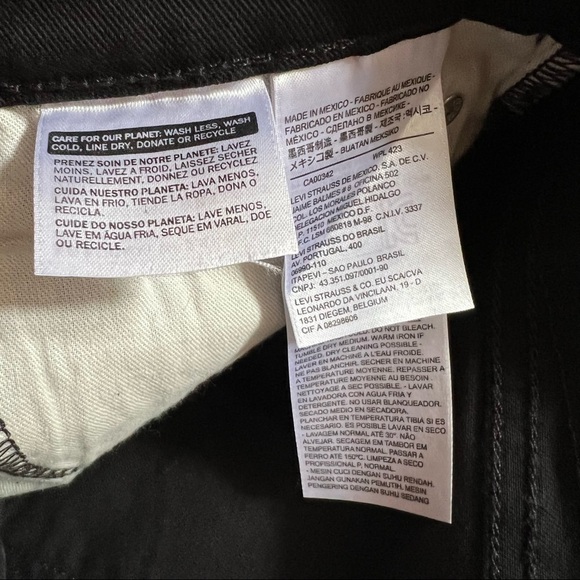 LEVI’S 510 BLACK DENIM JEANS‎ SIZE W33 L32 - Picture 8 of 17